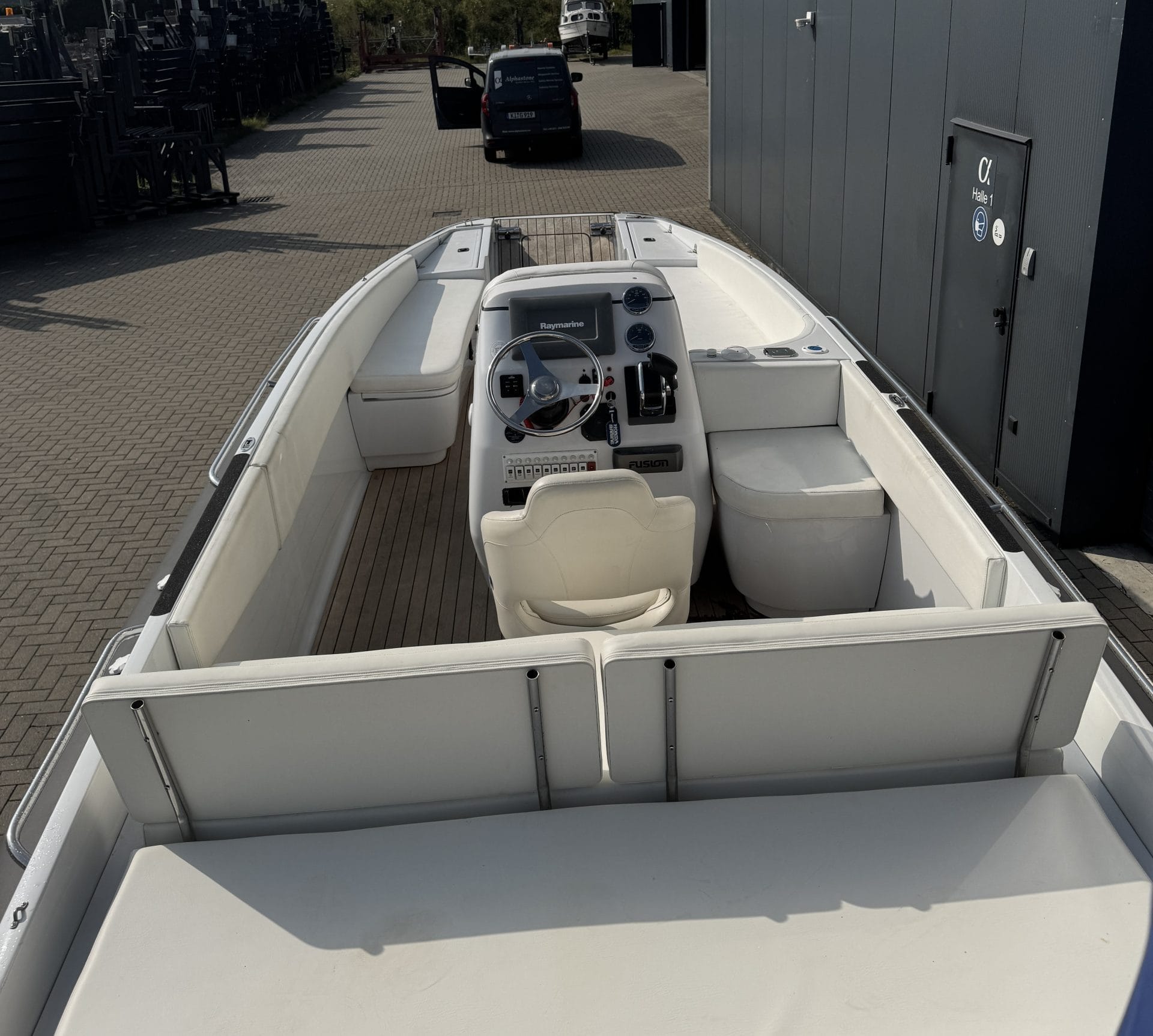 Aerial view of seating area