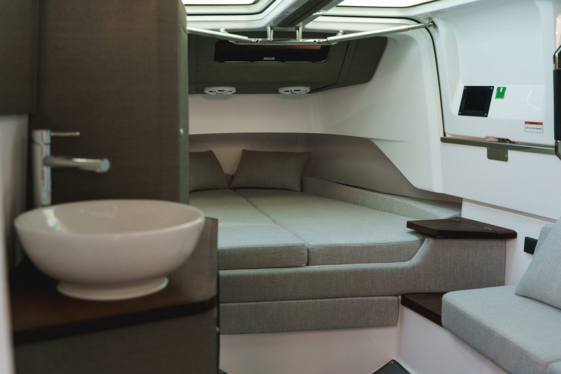 Interior view of Axopar 37 XC Cabin